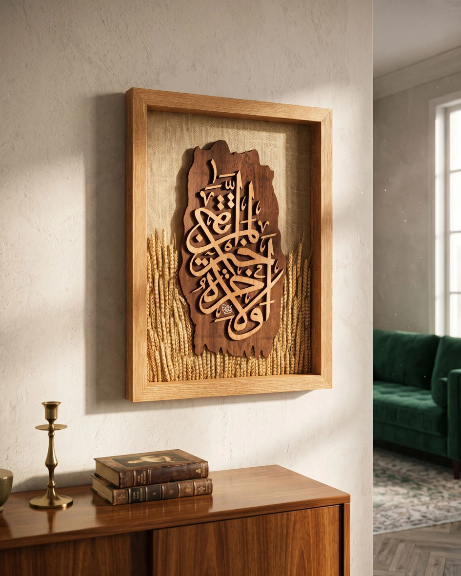 لوحة فنية ( والآخرة خير )