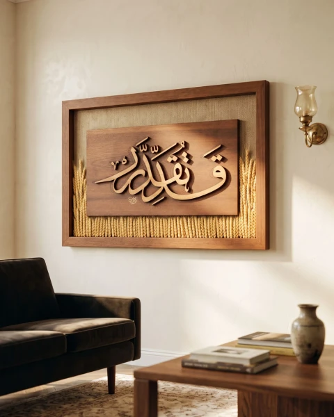 لوحة فنية ( قدر تقدر )