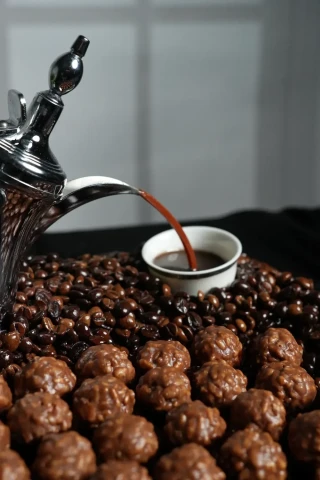 صينية تقديم حلى فخمة (فضية)