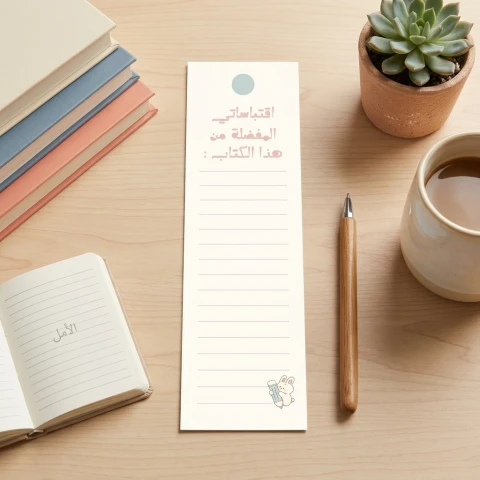 فاصل كتب "اقتباساتي المفضلة"